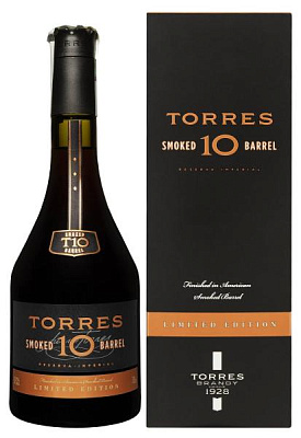 бренди torres smoked barrel 10 лет в коробке 0.7 л