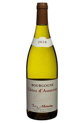 domaine des malandes bourgogne blanc cotes d`auxerre 2020 0.75 л