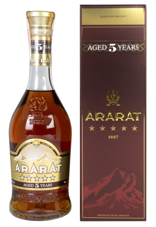 Бренди АрАрАт 5 лет 0.5 л