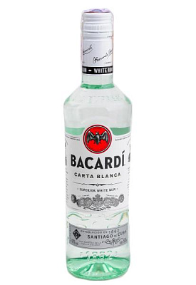 ром bacardi carta blanca 0.5 л