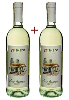 Набор вина Sarsitano Vino Bianco Secco Белое Сухое 0.75 (набор 2 х 0.75 л) набор вина sarsitano vino bianco secco белое сухое 0.75 (набор 2 х 0.75 л)