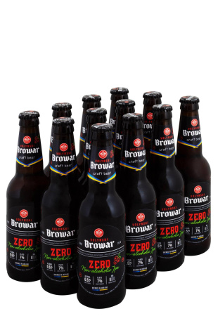 Упаковка Пиво ZERO ( светлое б/а н/ф 0.35 л 12 шт ) 