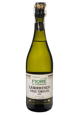 fiore di cremona lambrusco dell`emilia bianco secco 0.75 л