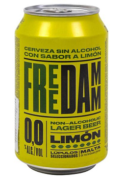 Пиво Estrella Free Damm Limon без/алк ж/б 0.33 л пиво estrella free damm limon без/алк ж/б 0.33 л