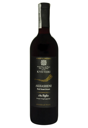 Kveteri Akhasheni Красное Полусладкое 0.75 л