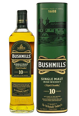 виски bushmills single malt 10 y.o. 0.7 л