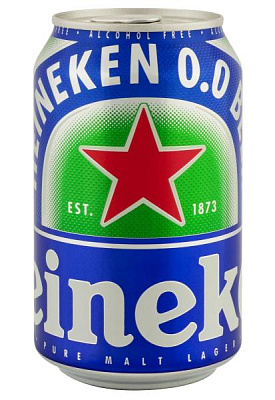 пиво heineken 0.0 б/а ж/б 0.33 л 