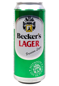Пиво Beckers Lager 4,2% светлое ж/б 0.5 л пиво beckers lager 4,2% светлое ж/б 0.5 л