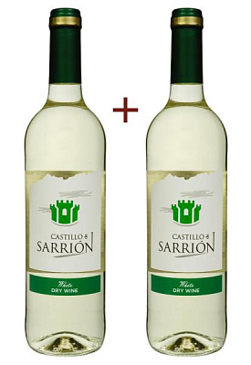 набор вина castillo de sarrion белое сухое 0.75 (набор 2 х 0.75 л)