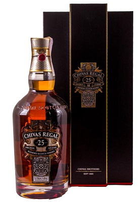 виски chivas regal 25 y.o. в коробке 0.7 л