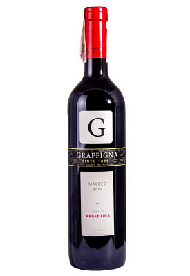 graffigna malbec красное сухое 0.75 л