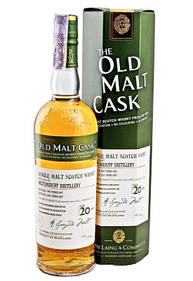 виски old malt cask miltonduff 20 y.o. в коробке 0.7 л