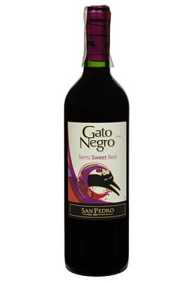 gato negro красное полусладкое 0.75 л