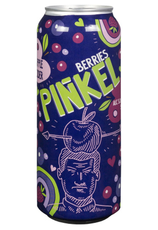 Сидр PINKEL Яблочный с лесными ягодами ж/б 0.5 л фото Сидр PINKEL Яблочный с лесными ягодами ж/б 0.5 л