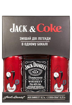 виски jack daniels с coca-cola ж/б 0.7 л