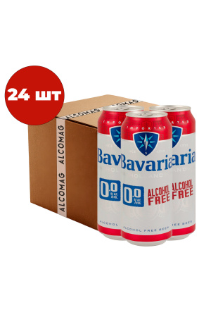 Упаковка Пиво Bavaria Holland ( светлое б/а ж/б 0.5 л 24 шт )