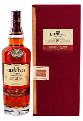 виски the glenlivet 21 y.o. в коробке 0.7 л