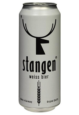 пиво stangen weiss bier 4,9% пшеничное н/ф ж/б 0.5 л