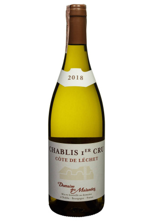 Domaine des Malandes Chablis 1er Cru Cote de Lechet 2018 0.75 л