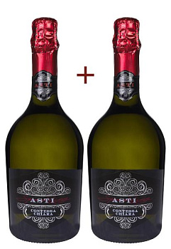 Набор вина Asti Contessa Chiara DOCG Белое Сладкое 0.75 (набор 2 х 0.75 л) набор вина asti contessa chiara docg белое сладкое 0.75 (набор 2 х 0.75 л)