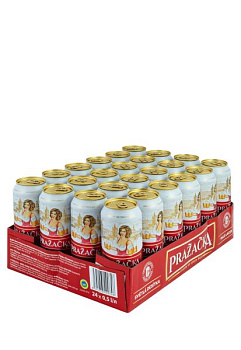 Упаковка Пиво Prazecka ( 4% світле з/б 0.5 л 24 шт ) упаковка пиво prazecka ( 4% светлое ж/б 0.5 л 24 шт )