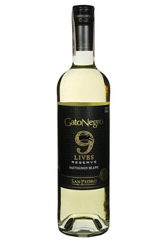 Gato Negro 9 Lives Sauvignon Blanc Reserve Біле Сухе 0.75 л gato negro 9 lives sauvignon blanc reserve белое сухое 0.75 л