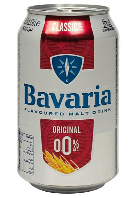 пиво bavaria holland 0% б/а ж/б 0.33 л