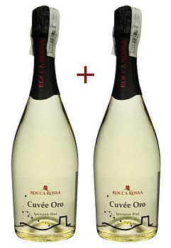 набор вина rocca rossa pietra miliare spumante сuvee oro brut 0.75 (набор 2 х 0.75 л)