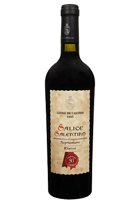 salice salentino negroamaro riserva 2019 красное сухое 0.75 л 