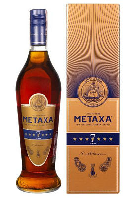 бренди metaxa 7 лет в коробке 0.7 л