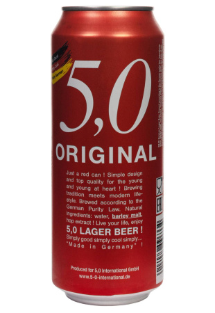 Пиво 5.0 Original Lager 5% светлое ж/б 0.5 л
