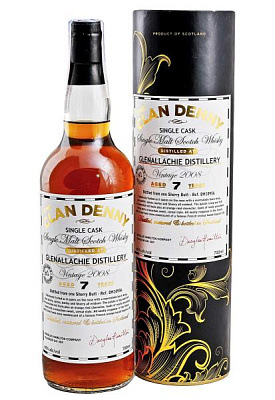 виски clan denny malt whisky glenallachie 7  y.o. 0.7 л