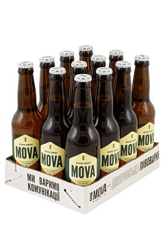 Упаковка Пиво Pilsner MOVA ( светлое 0.33 л 12 шт ) упаковка пиво pilsner mova ( светлое 0.33 л 12 шт )