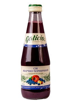 Сок Galicia Яблочно-Черничный (стекло) 0.3л сок galicia яблочно-черничный (стекло) 0.3л