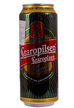 Пиво Staropilsen 4,7% світле з/б 0.5 л пиво staropilsen 4,7% светлое ж/б 0.5 л