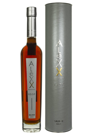 Коньяк AleXX Silver в тубусе NEW 0.5 л