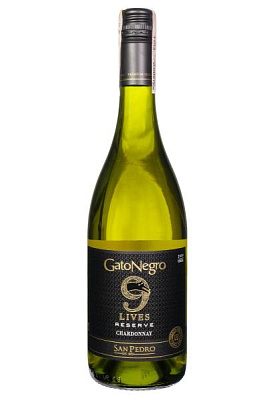 gato negro 9 lives chardonnay reserve белое сухое 0.75 л