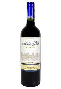 Santa Rita Reserva Merlot Красное Сухое 0.75 л santa rita reserva merlot красное сухое 0.75 л