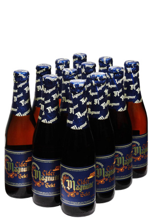 Упаковка Сидра Magnum Sekt купаж игристый креп.полусухой (  8% 0.33 л 12 шт )  