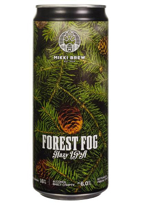пиво mikki brew forest fog светлое н/ф 6% ж/б 0.33 л