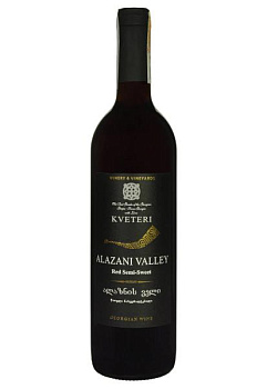 Kveteri Alazani Valley Червоне Напівсолодке 0.75 л kveteri alazani valley красное полусладкое 0.75 л