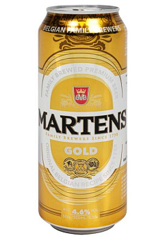 Пиво Martens Gold 4,6% светлое ж/б 0.5 л пиво martens gold 4,6% светлое ж/б 0.5 л