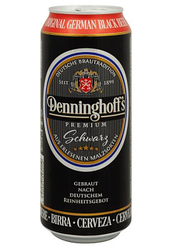 Пиво Denninghoff's Schwarz темне з/б 0.5 л  пиво denninghoff's schwarz темное ж/б 0.5 л