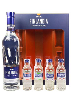 Набір Горілка Finlandia 0.5 л і 4х0.05 л набор водка finlandia 0.5 л и 4х0.05 л