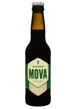 Пиво MOVA Stout Vanilla 4,9% темное 0.33 л