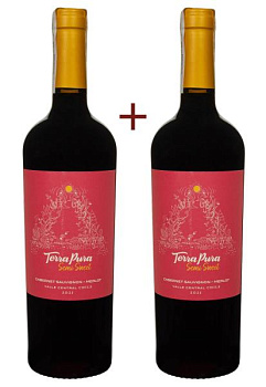 Набір вина Terra Pura Сabernet Sauvignon Merlot Червоне Напівсолодке 0.75 (набір 2 х 0.75 л) набор вина terra pura сabernet sauvignon merlot красное полусладкое 0.75 (набор 2 х 0.75 л)