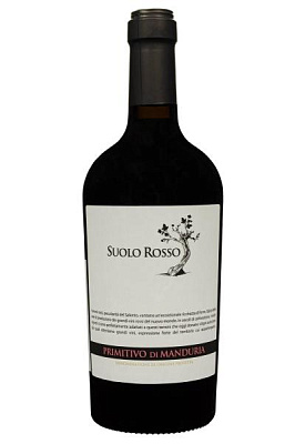 suolo rosso primitivo di manduria dop 2020 красное полусухое 0.75 л