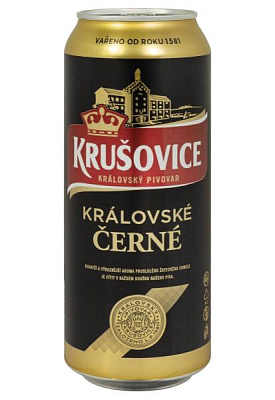 пиво krusovice cerne 3,8% темное ж/б 0.5 л