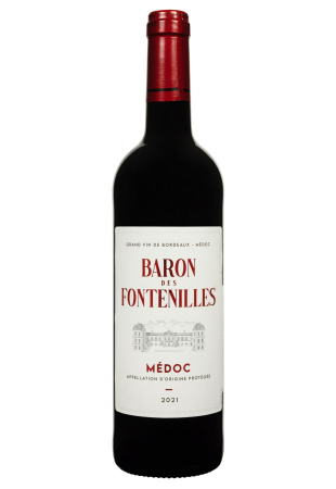 Baron Des Fontenilles Medoc 2021 AOP Красное Сухое 0.75 л
