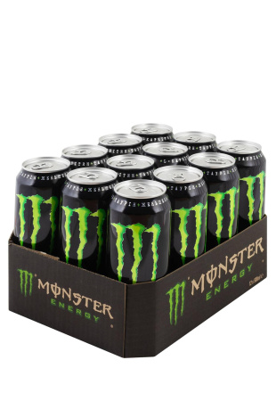 Упаковка Энергетический напиток Monster Energy ( б/а ж/б 0.5 л 12 шт )